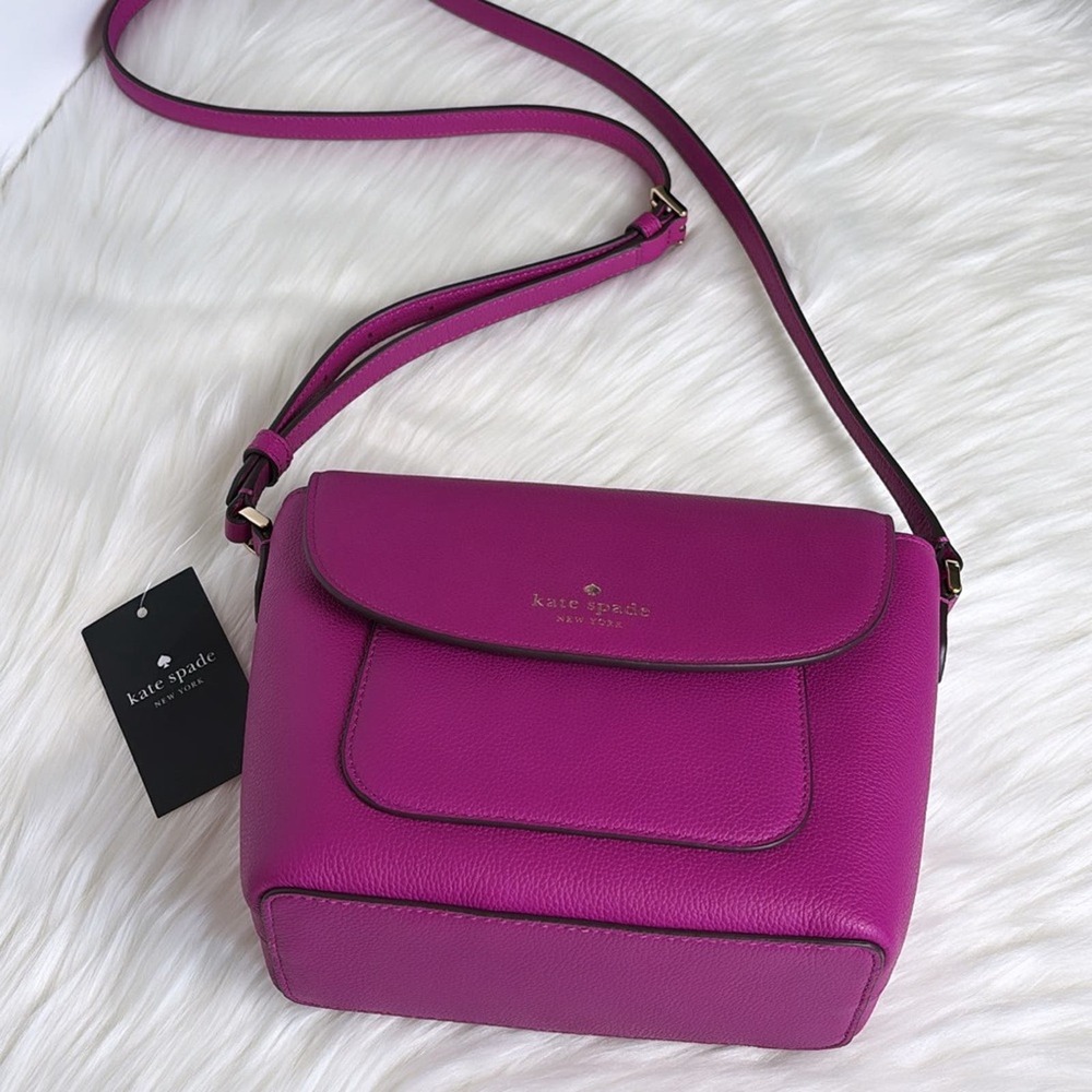 NWT Kate Spade Elsie Pebbled Leather Crossbody/ Baja Rose - Picture 5 of 10